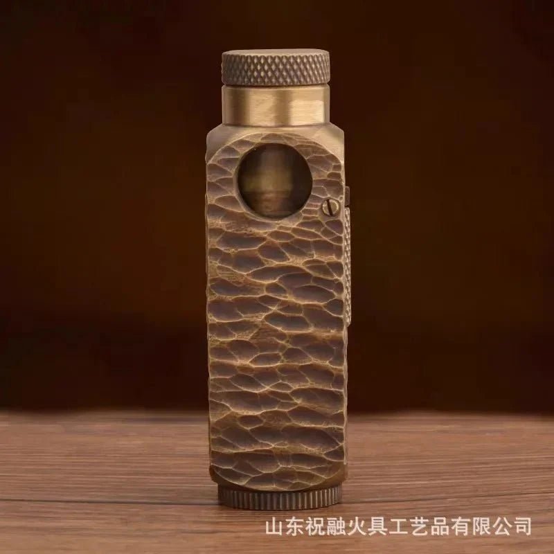 Luxury Far Eastern Brass Lighter – Premium Heavy - Duty Windproof Pocket Lighter - GiftMira
