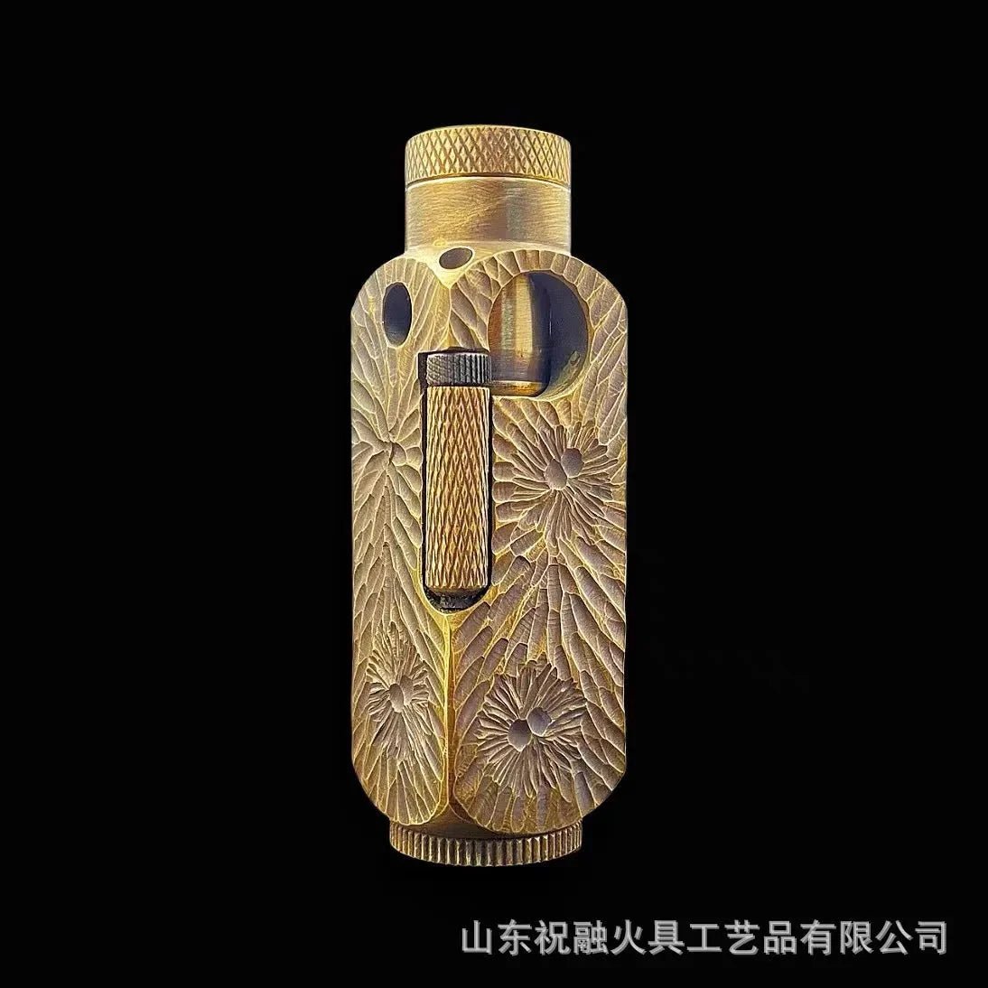 Luxury Far Eastern Brass Lighter – Premium Heavy - Duty Windproof Pocket Lighter - GiftMira