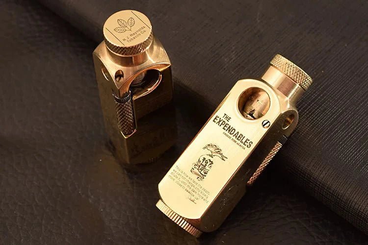 Luxury Far Eastern Brass Lighter – Premium Heavy - Duty Windproof Pocket Lighter - GiftMira