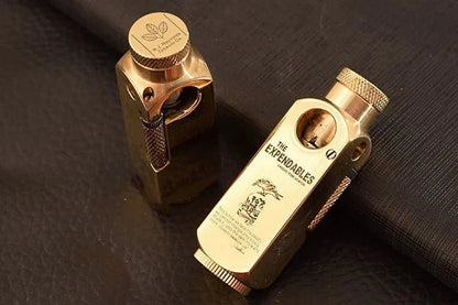 Luxury Far Eastern Brass Lighter – Premium Heavy - Duty Windproof Pocket Lighter - GiftMira