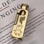Luxury Japanese Brass Lighter – Premium Heavy - Duty Windproof Pocket Lighter - GiftMira
