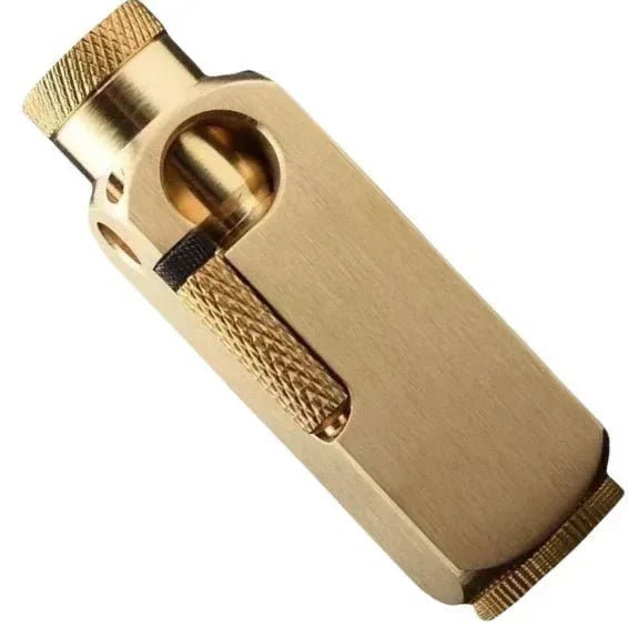 Luxury Japanese Brass Lighter – Premium Heavy - Duty Windproof Pocket Lighter - GiftMira