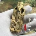 Luxury Japanese Brass Lighter – Premium Heavy - Duty Windproof Pocket Lighter - GiftMira