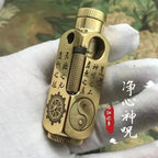 Luxury Japanese Brass Lighter – Premium Heavy - Duty Windproof Pocket Lighter - GiftMira