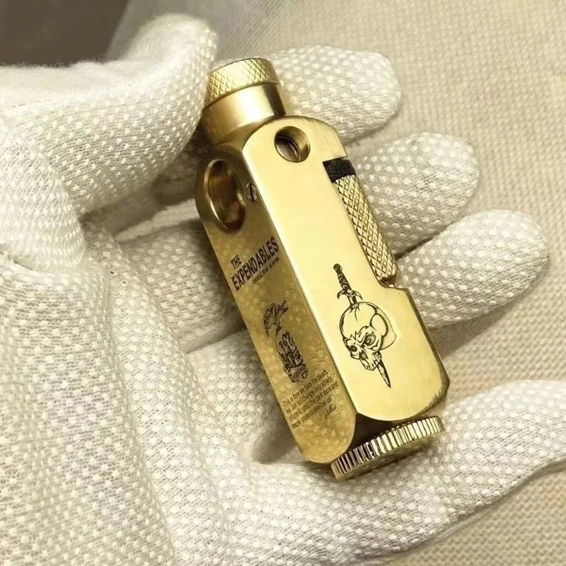 Luxury Japanese Brass Lighter – Premium Heavy - Duty Windproof Pocket Lighter - GiftMira