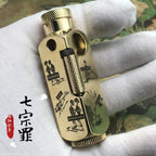 Luxury Japanese Brass Lighter – Premium Heavy - Duty Windproof Pocket Lighter - GiftMira