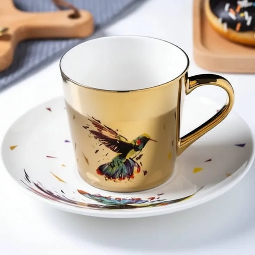 Luycho Anamorphic Mirror Reflection Cup | Locomotion Series Coffee & Tea Set - GiftMira