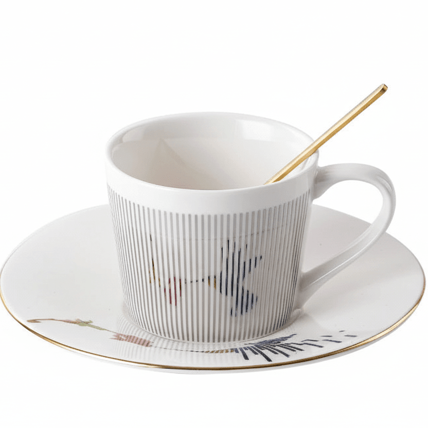 Luycho Anamorphic Mirror Reflection Cup | Locomotion Series Coffee & Tea Set - GiftMira