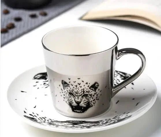 Luycho Anamorphic Mirror Reflection Cup | Locomotion Series Coffee & Tea Set - GiftMira