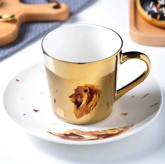 Luycho Anamorphic Mirror Reflection Cup | Locomotion Series Coffee & Tea Set - GiftMira