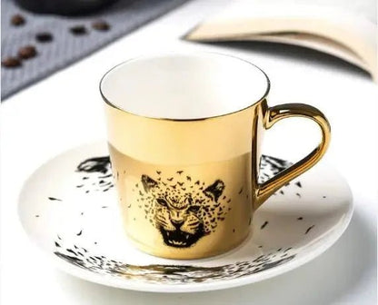 Luycho Anamorphic Mirror Reflection Cup | Locomotion Series Coffee & Tea Set - GiftMira
