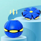 Magic Flying Saucer Bouncy Ball Transforming Toy, Decompression Sensory Ball Disc for Kids & Pets, Indoor Outdoor Play Gift - GiftMira