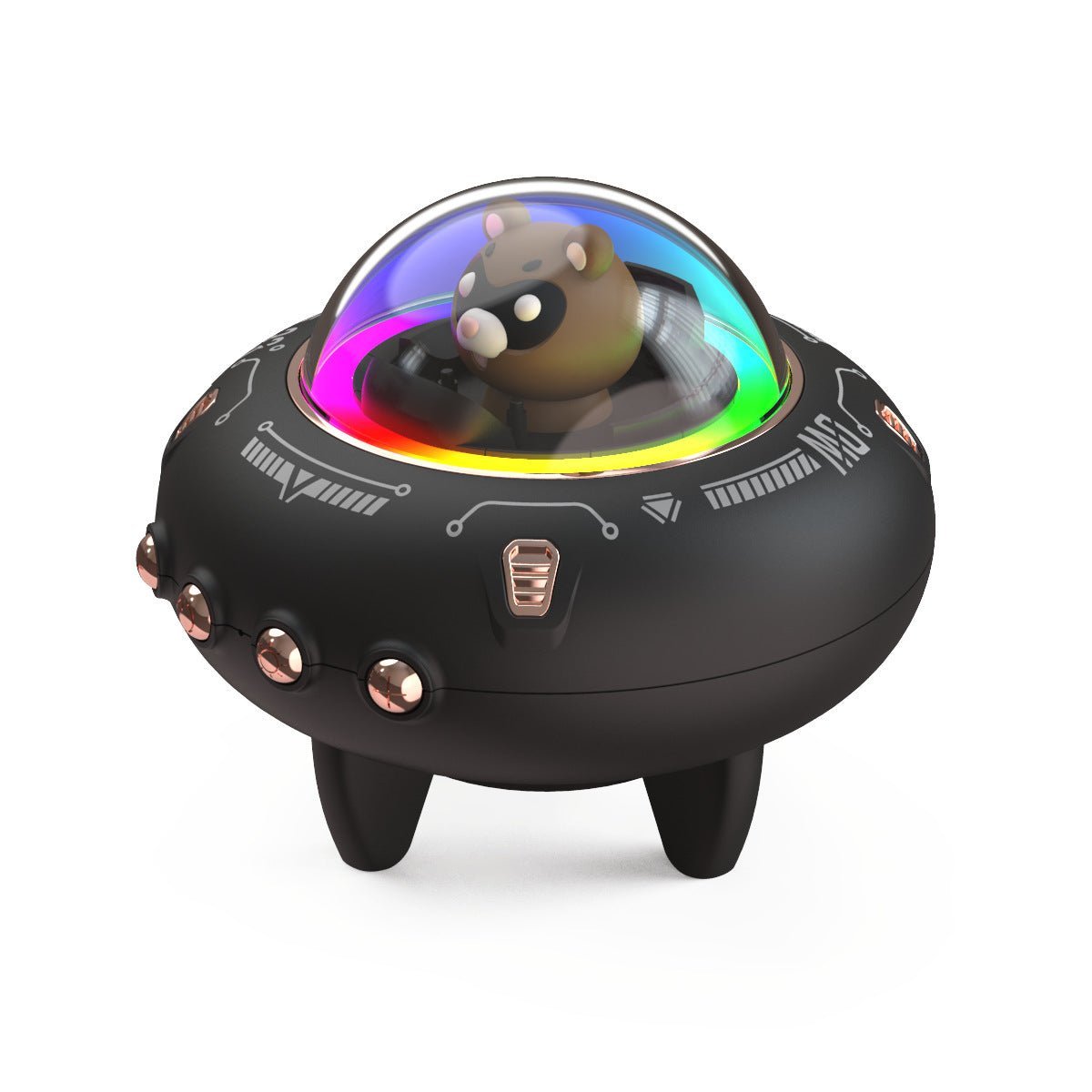 Magnetic Levitating Bluetooth Speaker – UFO Orb 360° Rotation RGB LED Floating Wireless Speaker - GiftMira
