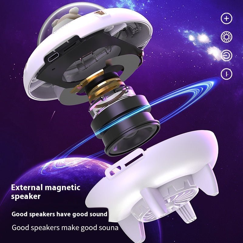 Magnetic Levitating Bluetooth Speaker – UFO Orb 360° Rotation RGB LED Floating Wireless Speaker - GiftMira