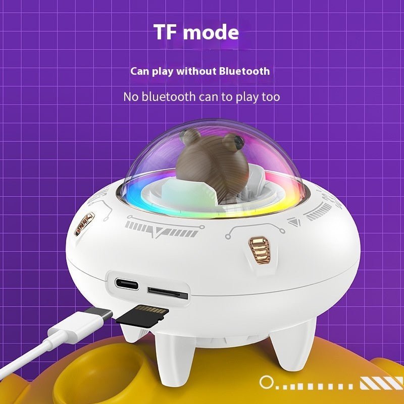 Magnetic Levitating Bluetooth Speaker – UFO Orb 360° Rotation RGB LED Floating Wireless Speaker - GiftMira