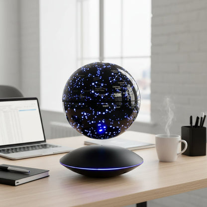 Magnetic Levitating Globe 6 - Inch LED Light 360° Floating World Map Desk Decor Gift - GiftMira