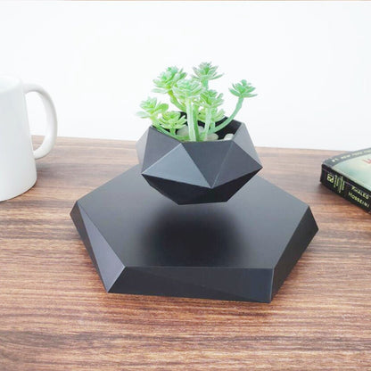 Magnetic Levitating Plant Pot – Floating 360° Rotating Bonsai Planter Succulent Home Decor Gift - GiftMira