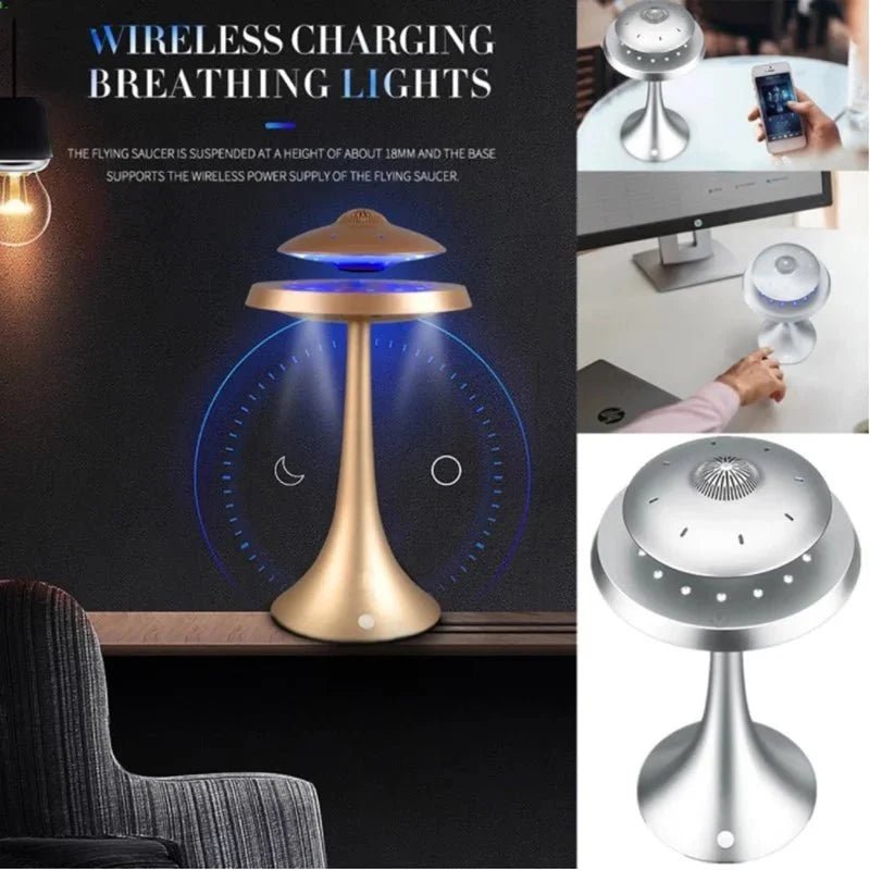 Magnetic Levitation Bluetooth Speaker – Floating UFO Wireless Charging - GiftMira