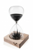 Magnetic Sand Hourglass Sculpture Desk Art Iron Filings Timer Glass Gift - GiftMira