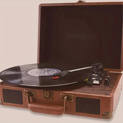 Maio Vintage Gramophone: Belt - Driven Turntable with Built - in Speakers - GiftMira