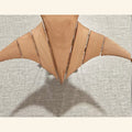Wooden manta ray kinetic sculpture in Natural finish - GiftMira