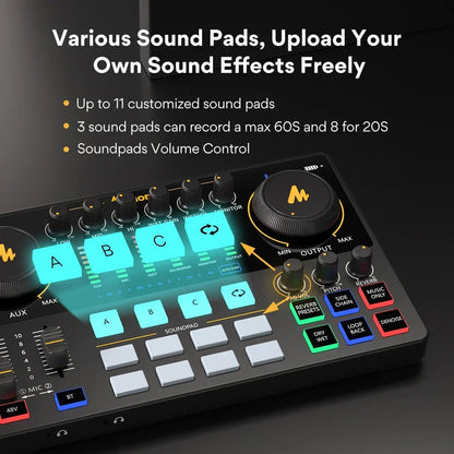 Maono Maonocaster AME2 Audio Interface Mixer - GiftMira