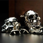 Mechanical Skeleton Mask Metal EDC Fidget Toy Magnetic Ornament - GiftMira
