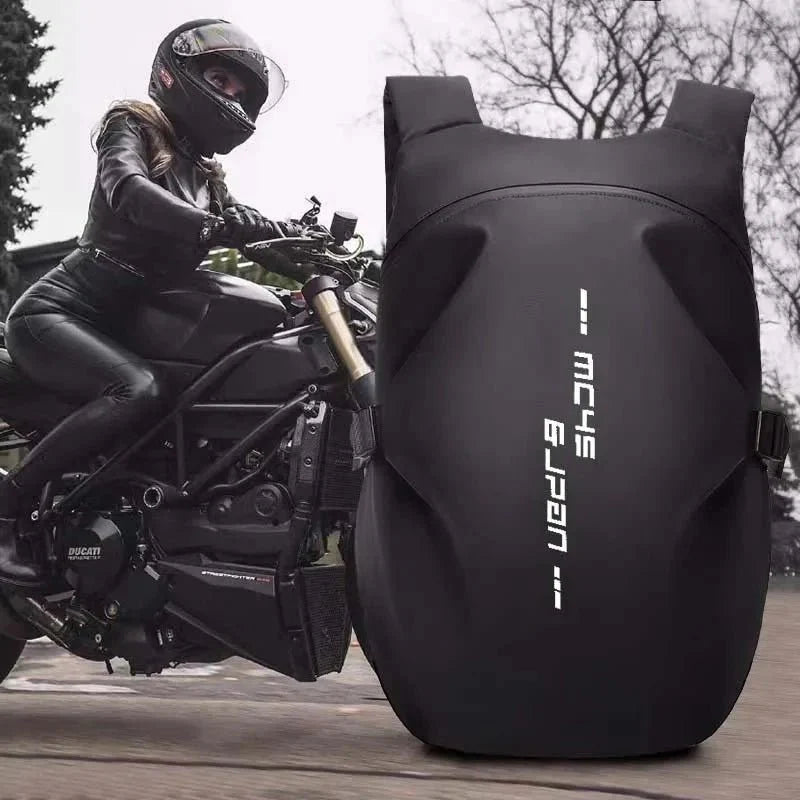 Motorcycle Backpack: Waterproof, Large Capacity, Full Helmet Bag - GiftWave.co