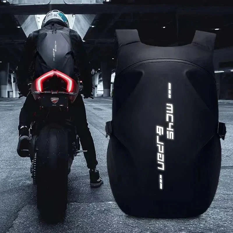 Motorcycle Backpack: Waterproof, Large Capacity, Full Helmet Bag - GiftWave.co