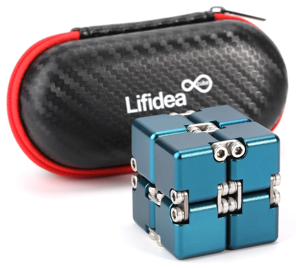 Metal Infinity Cube Fidget Toy – CNC Machined Aluminum Alloy Desk Toy for Focus & Stress, Adults & Kids - GiftMira