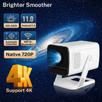 Mini Portable Projector 1080P WiFi Bluetooth, Outdoor Movie Projector Auto Keystone, 180° Rotation - GiftMira