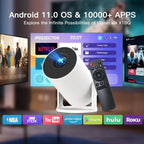 Mini Portable Projector 1080P WiFi Bluetooth Outdoor Movies – Auto Keystone 500 ANSI - GiftMira