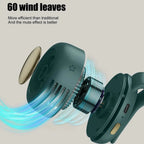 Mini Waist Clip Fan – Portable Wearable 3 - Speed USB - C Rechargeable Belt & Neck Fan, 5H Battery, Hands - Free - GiftMira