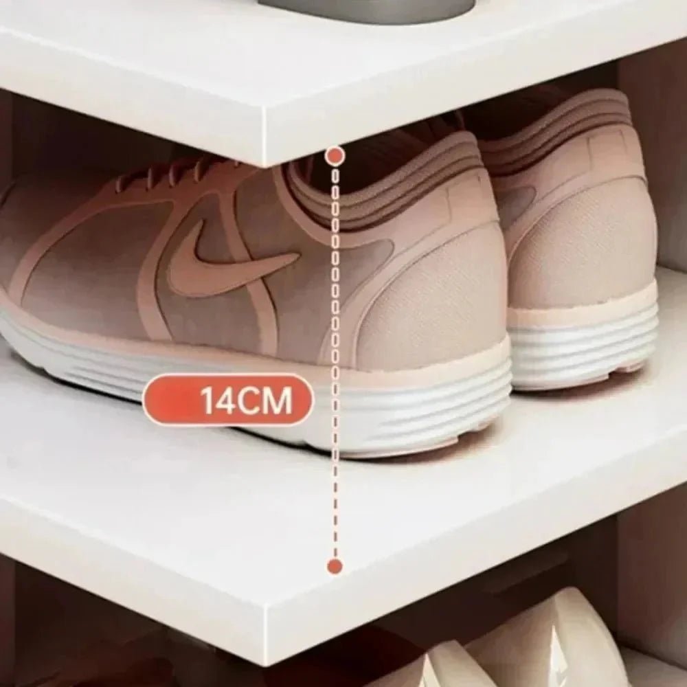 Multilayer Shoe Cabinet with Top Drawer Organizer: Space - Saving Home Furniture - GiftMira