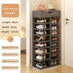 Multilayer Shoe Cabinet with Top Drawer Organizer: Space - Saving Home Furniture - GiftMira