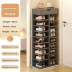 Multilayer Shoe Cabinet with Top Drawer Organizer: Space - Saving Home Furniture - GiftMira