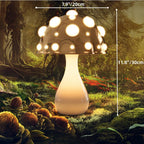 Mushroom Table Lamp with Touch Dimming | LED Bedroom Desk Night Light - GiftMira