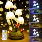Mushroom Table Lamp with Touch Dimming | LED Bedroom Desk Night Light - GiftMira