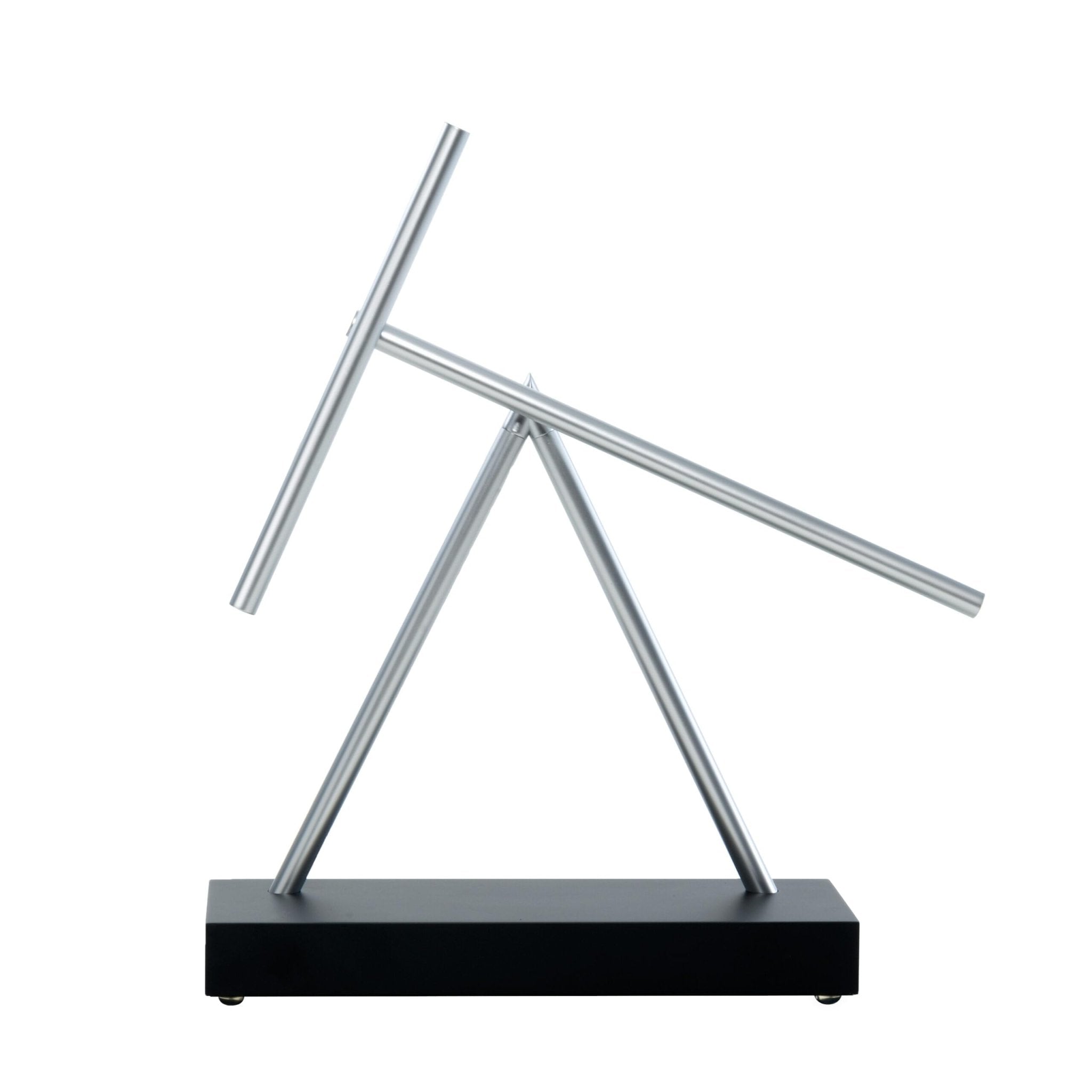 Perpetual Motion Kinetic Desk Sculpture — Balancing Swing Art, Metal Office Desk Décor Gift - GiftMira