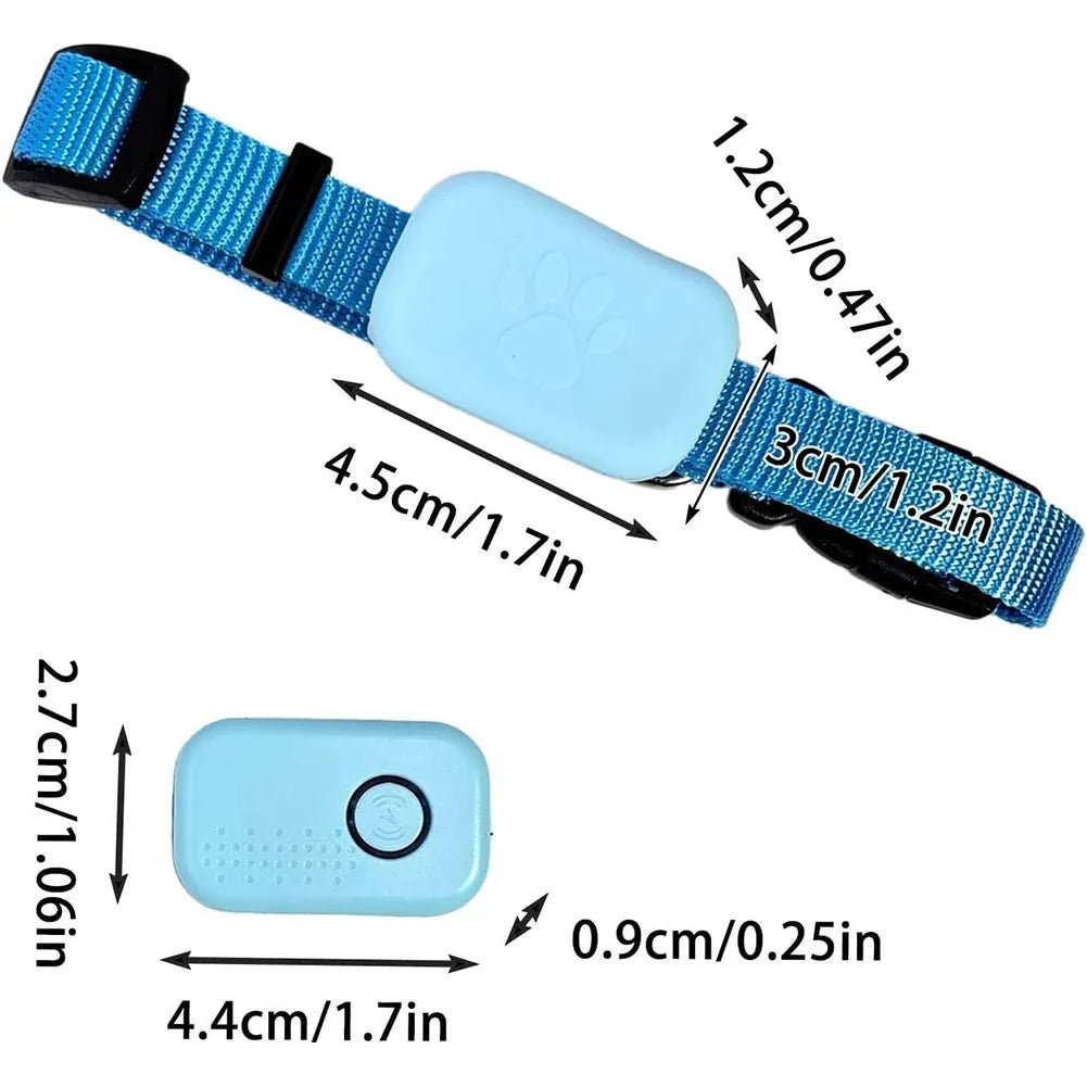 Pet GPS Tracker Adjustable Collar Dog Cat Real - Time Locator No Subscription No SIM 365 - Day Battery - GiftMira