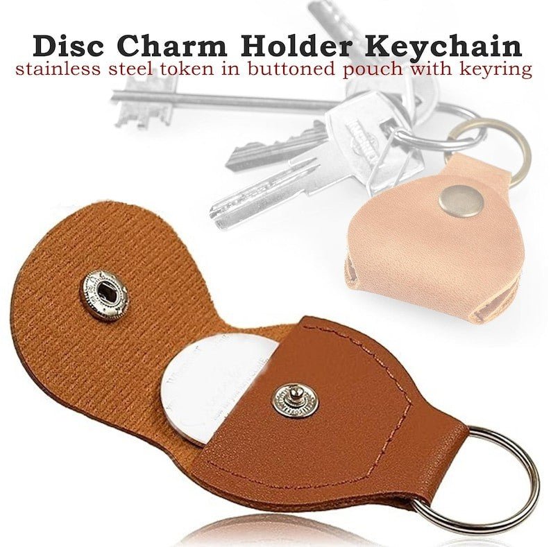 Pocket Hug Keepsake Keychain – Leather Pouch Token Gift with Message Card for Partner, Son & Loved Ones - GiftMira