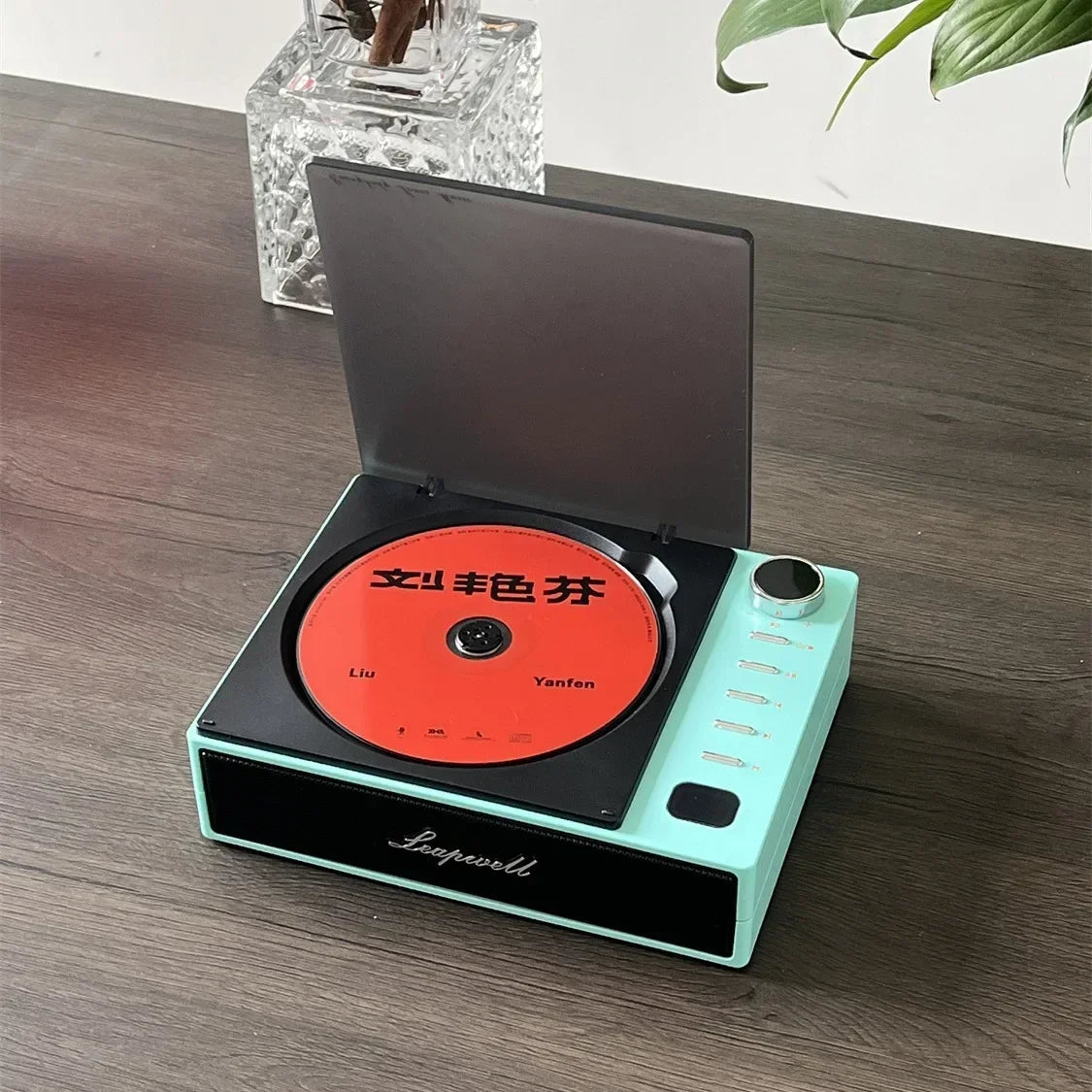 Portable CD Player Bluetooth 5.0 LCD Screen Built - In Speaker Anti - Skip USB - C Rechargeable Gift - GiftMira