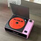 Portable CD Player Bluetooth 5.0 LCD Screen Built - In Speaker Anti - Skip USB - C Rechargeable Gift - GiftMira