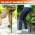 Portable Compact Folding Camping Chair – Ultralight Telescoping Seat Stick with Carry Bag 300 Lb Cap - GiftMira