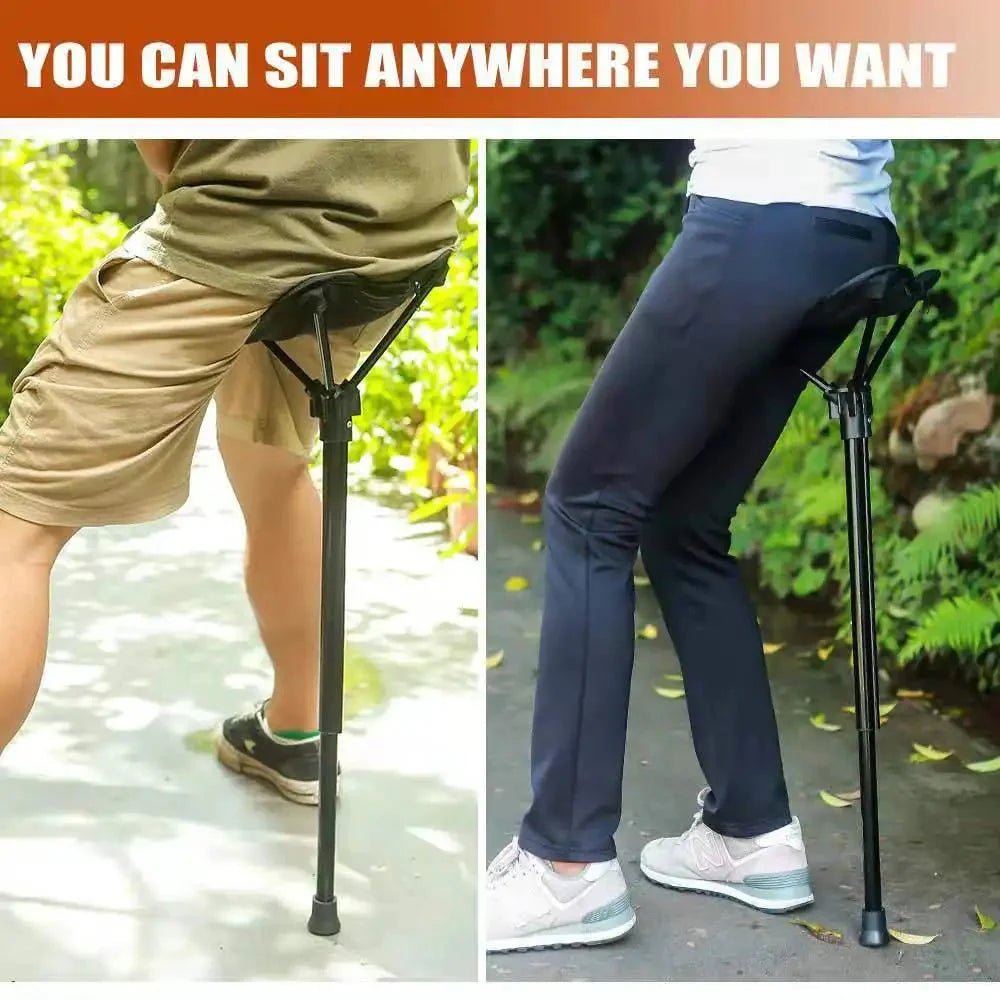 Portable Compact Folding Camping Chair – Ultralight Telescoping Seat Stick with Carry Bag 300 Lb Cap - GiftMira