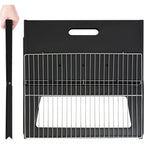 Portable Notebook BBQ Grill Foldable Charcoal Barbecue Grill for Camping Travel Picnic Outdoor Cooking - GiftMira