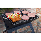 Portable Notebook BBQ Grill Foldable Charcoal Barbecue Grill for Camping Travel Picnic Outdoor Cooking - GiftMira