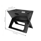 Portable Notebook BBQ Grill Foldable Charcoal Barbecue Grill for Camping Travel Picnic Outdoor Cooking - GiftMira