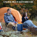 Portable Tabletop Fire Bowl | Outdoor Mini Camping Fire Pit — Blue - GiftMira