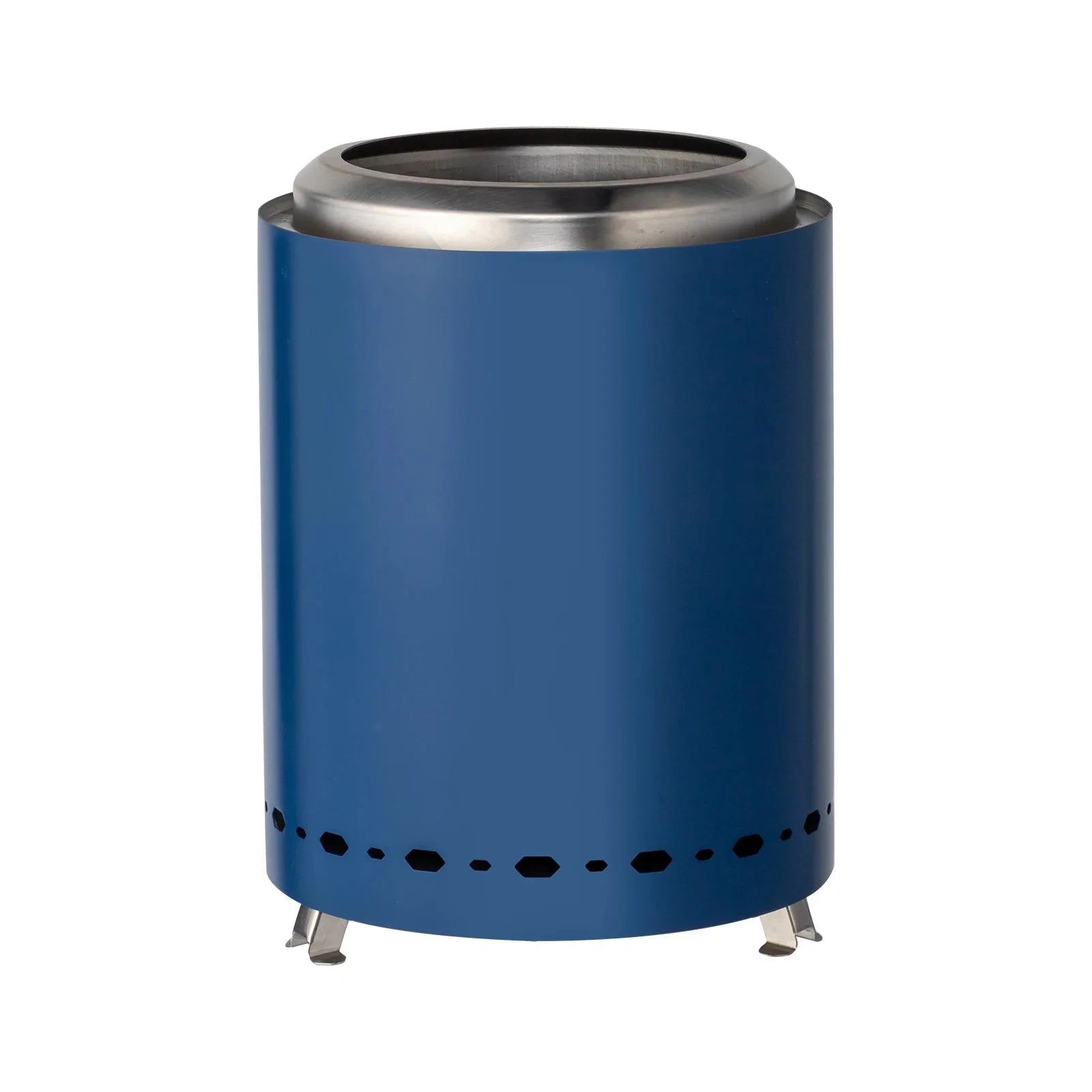 Portable Tabletop Fire Bowl | Outdoor Mini Camping Fire Pit — Blue - GiftMira